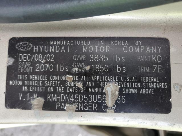 Photo 11 VIN: KMHDN45D53U569036 - HYUNDAI ELANTRA 