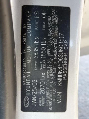 Photo 11 VIN: KMHDN45D63U603517 - HYUNDAI ELANTRA GL 