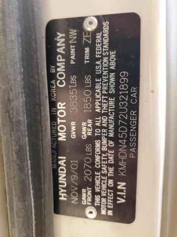 Photo 11 VIN: KMHDN45D72U321899 - HYUNDAI ELANTRA GL 