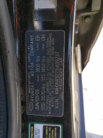 Photo 11 VIN: KMHDN45D73U699237 - HYUNDAI ELANTRA GL 