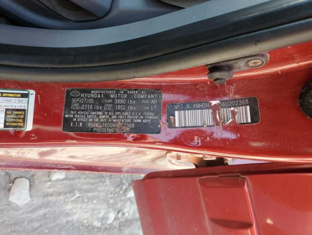 Photo 11 VIN: KMHDN46D06U202368 - HYUNDAI ELANTRA 