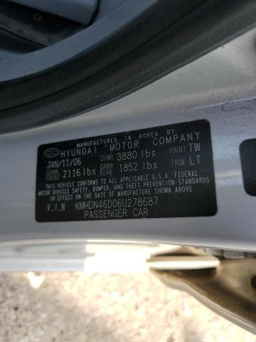 Photo 11 VIN: KMHDN46D06U278687 - HYUNDAI ELANTRA GL 