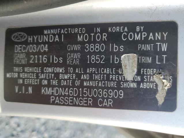 Photo 11 VIN: KMHDN46D15U036909 - HYUNDAI ELANTRA GL 