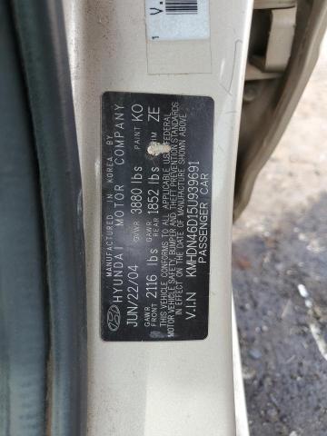 Photo 11 VIN: KMHDN46D15U939691 - HYUNDAI ELANTRA GL 