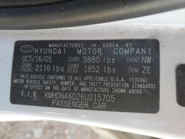 Photo 11 VIN: KMHDN46D26U215705 - HYUNDAI ELANTRA GL 