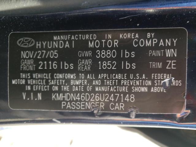 Photo 11 VIN: KMHDN46D26U247148 - HYUNDAI ELANTRA 