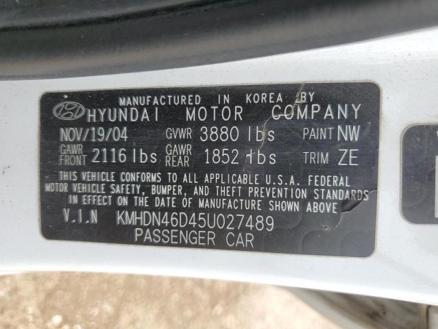 Photo 11 VIN: KMHDN46D45U027489 - HYUNDAI ELANTRA GL 