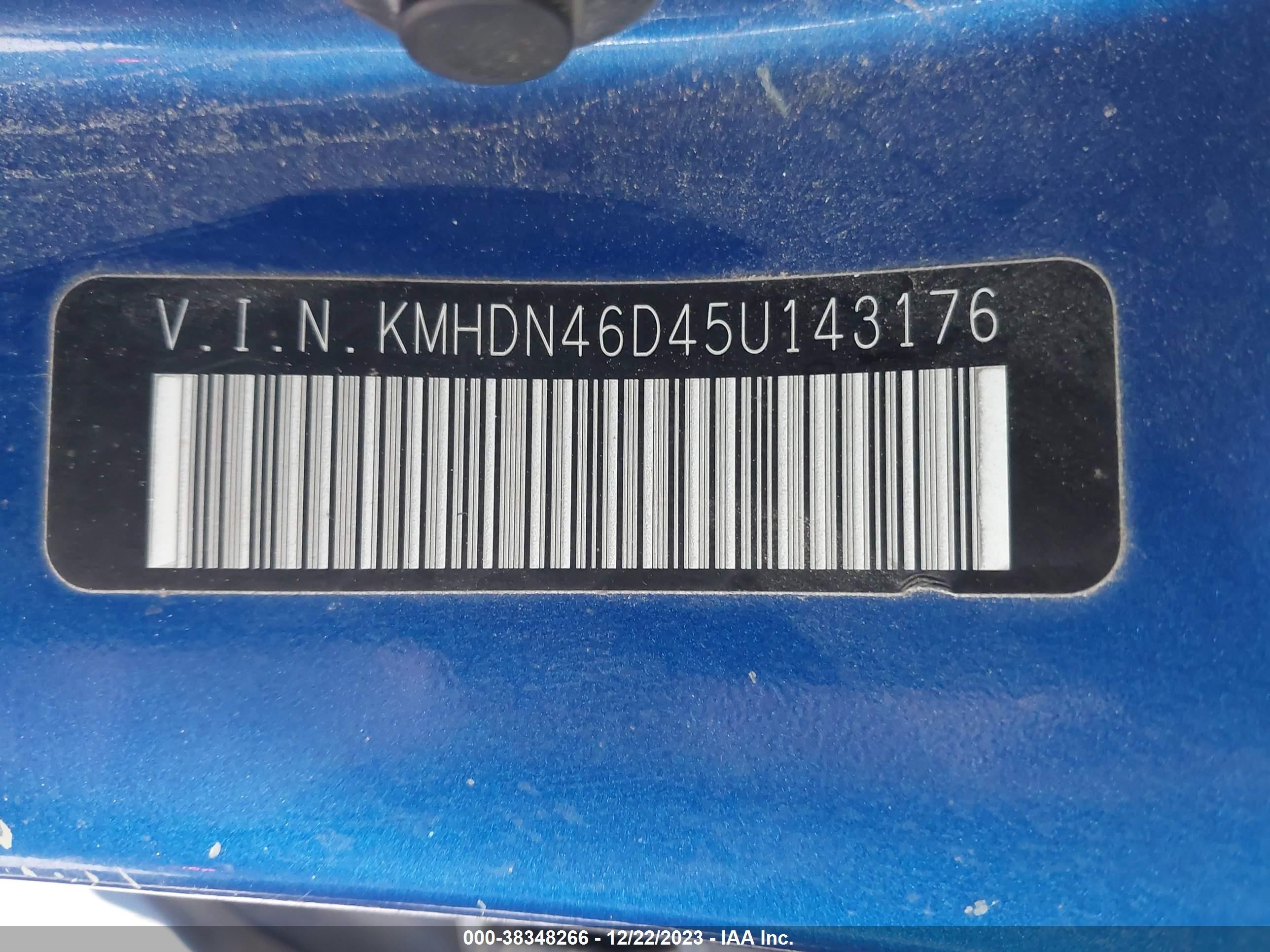 Photo 8 VIN: KMHDN46D45U143176 - HYUNDAI ELANTRA 