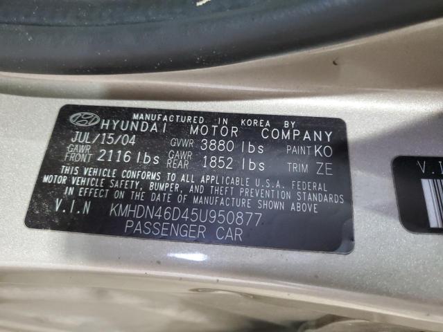 Photo 11 VIN: KMHDN46D45U950877 - HYUNDAI ELANTRA GL 