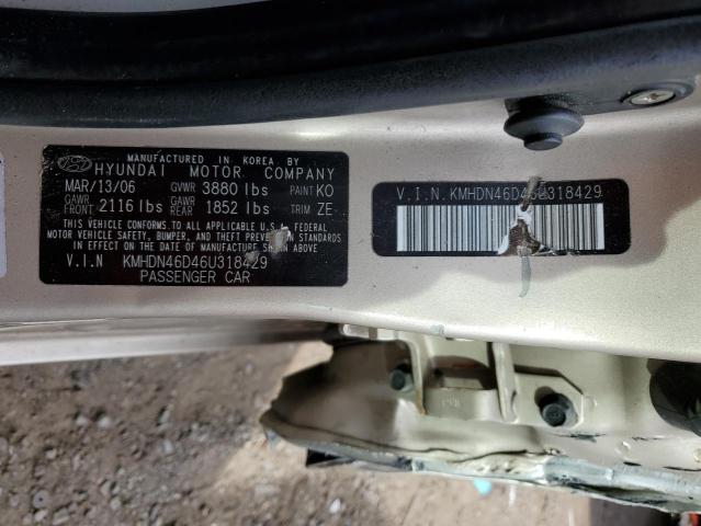 Photo 11 VIN: KMHDN46D46U318429 - HYUNDAI ELANTRA GL 