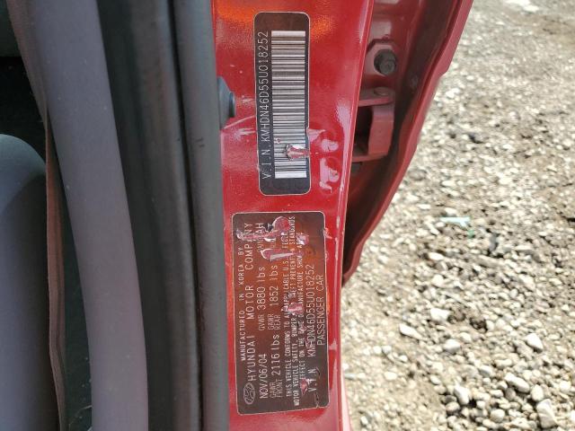 Photo 11 VIN: KMHDN46D55U018252 - HYUNDAI ELANTRA 