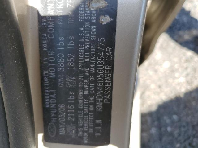 Photo 11 VIN: KMHDN46D56U354775 - HYUNDAI ELANTRA 