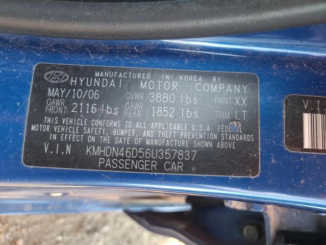 Photo 11 VIN: KMHDN46D56U357837 - HYUNDAI ELANTRA GL 