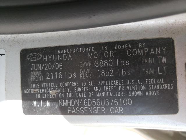 Photo 9 VIN: KMHDN46D56U376100 - HYUNDAI ELANTRA GL 