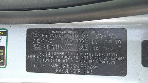 Photo 2 VIN: KMHDN46D65U966286 - HYUNDAI ELANTRA 