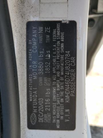 Photo 11 VIN: KMHDN46D74U820784 - HYUNDAI ELANTRA GL 