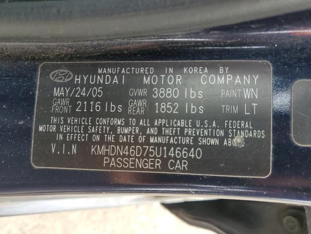 Photo 11 VIN: KMHDN46D75U146640 - HYUNDAI ELANTRA GL 