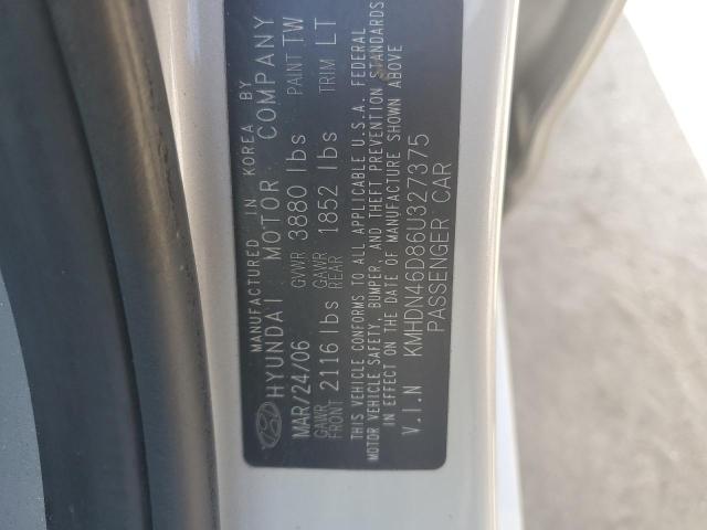 Photo 11 VIN: KMHDN46D86U327375 - HYUNDAI ELANTRA GL 