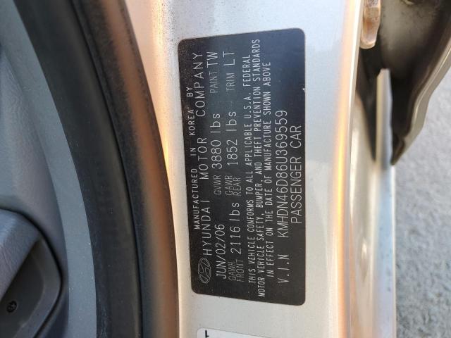 Photo 11 VIN: KMHDN46D86U369559 - HYUNDAI ELANTRA GL 