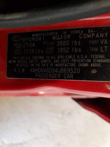 Photo 11 VIN: KMHDN46D94U869520 - HYUNDAI ELANTRA 