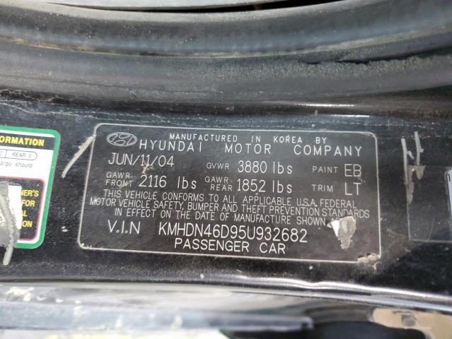 Photo 12 VIN: KMHDN46D95U932682 - HYUNDAI ELANTRA GL 