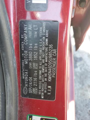 Photo 11 VIN: KMHDN46D95U985236 - HYUNDAI ELANTRA GL 