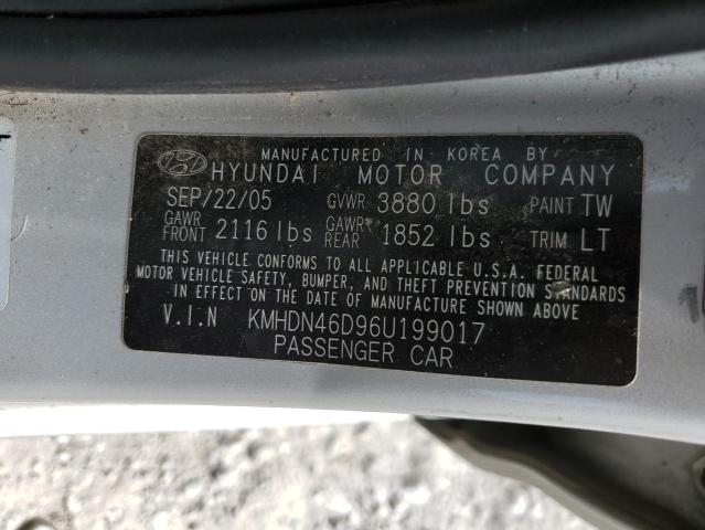 Photo 11 VIN: KMHDN46D96U199017 - HYUNDAI ELANTRA GL 