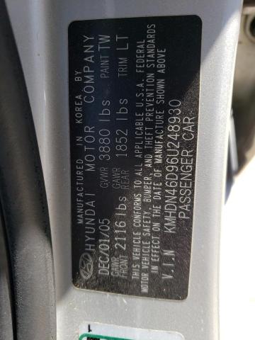 Photo 11 VIN: KMHDN46D96U248930 - HYUNDAI ELANTRA GL 