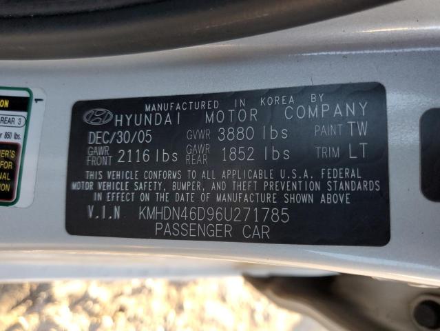 Photo 12 VIN: KMHDN46D96U271785 - HYUNDAI ELANTRA 