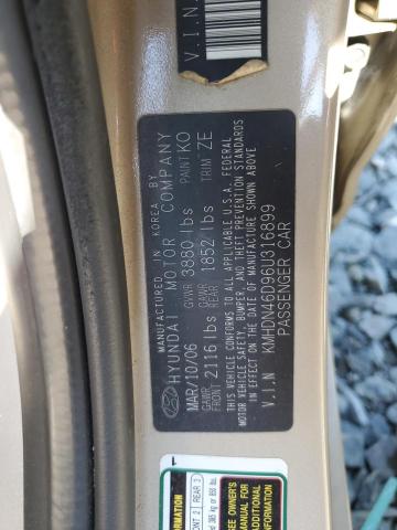 Photo 11 VIN: KMHDN46D96U316899 - HYUNDAI ELANTRA 