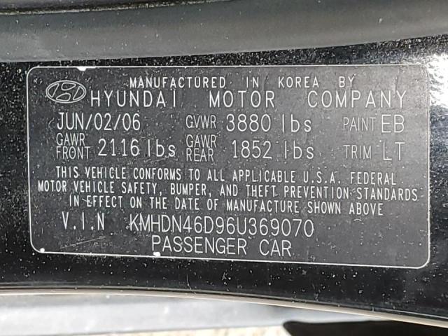 Photo 11 VIN: KMHDN46D96U369070 - HYUNDAI ELANTRA 