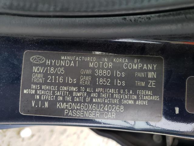 Photo 12 VIN: KMHDN46DX6U240268 - HYUNDAI ELANTRA GL 