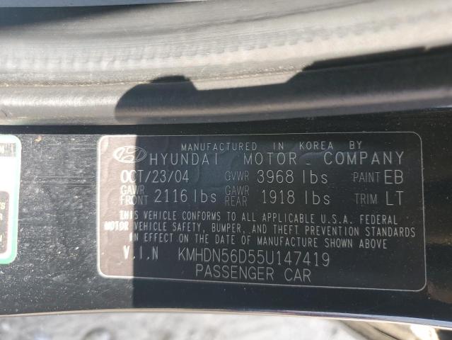 Photo 11 VIN: KMHDN56D55U147419 - HYUNDAI ELANTRA GL 