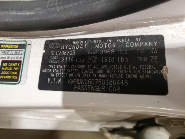 Photo 11 VIN: KMHDN56D76U186448 - HYUNDAI ELANTRA 