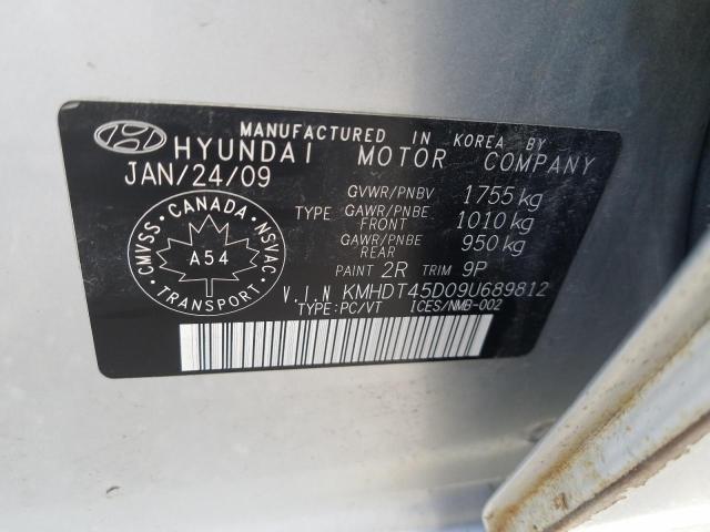 Photo 11 VIN: KMHDT45D09U689812 - HYUNDAI ELANTRA GL 