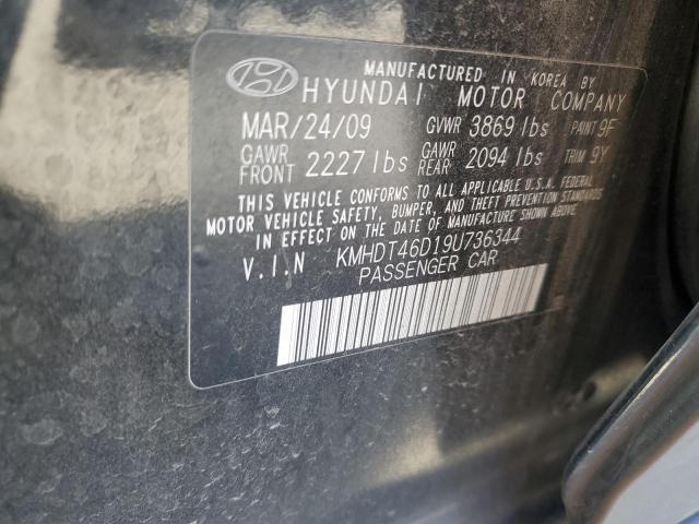 Photo 12 VIN: KMHDT46D19U736344 - HYUNDAI ELANTRA GL 