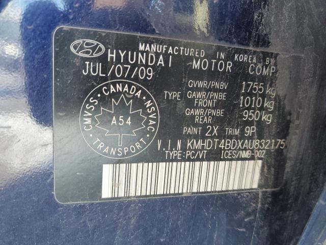 Photo 11 VIN: KMHDT4BDXAU832175 - HYUNDAI ELANTRA 