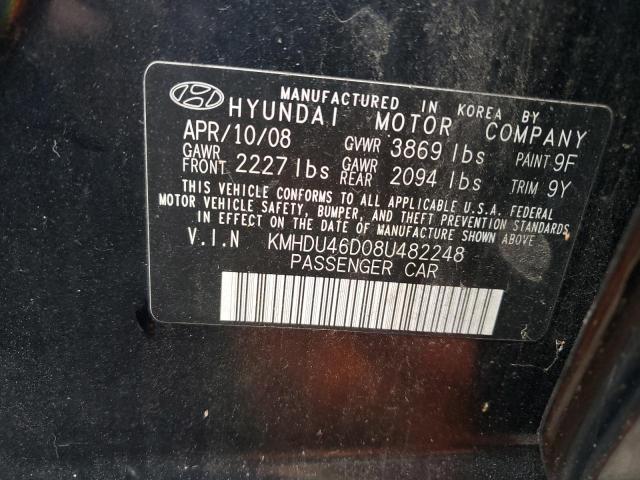 Photo 11 VIN: KMHDU46D08U482248 - HYUNDAI ELANTRA 