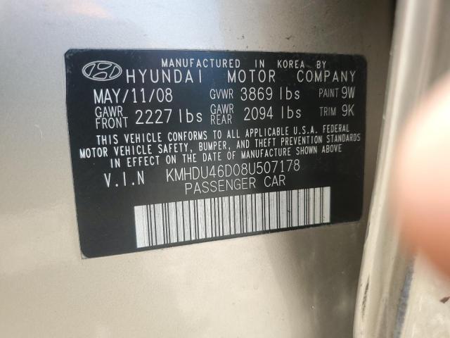 Photo 11 VIN: KMHDU46D08U507178 - HYUNDAI ELANTRA 