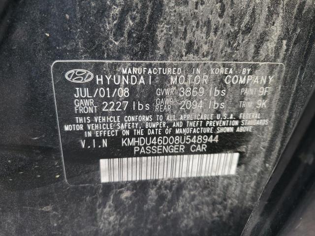 Photo 11 VIN: KMHDU46D08U548944 - HYUNDAI ELANTRA 