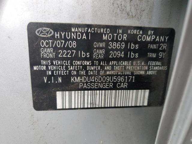 Photo 11 VIN: KMHDU46D09U596171 - HYUNDAI ELANTRA GL 