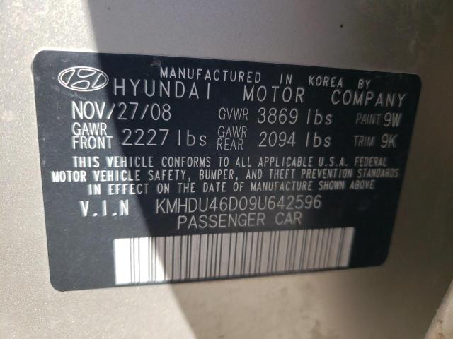 Photo 11 VIN: KMHDU46D09U642596 - HYUNDAI ELANTRA 