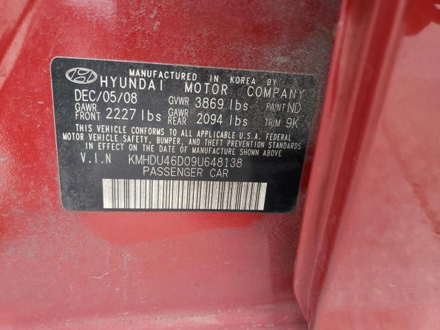 Photo 11 VIN: KMHDU46D09U648138 - HYUNDAI ELANTRA 