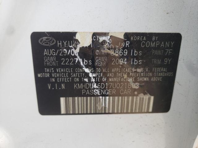 Photo 11 VIN: KMHDU46D17U021803 - HYUNDAI ELANTRA 