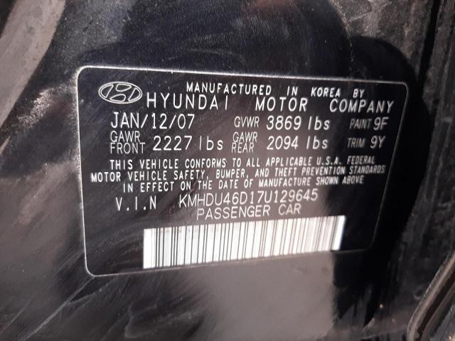 Photo 11 VIN: KMHDU46D17U129645 - HYUNDAI ELANTRA 