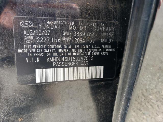 Photo 11 VIN: KMHDU46D18U297013 - HYUNDAI ELANTRA GL 