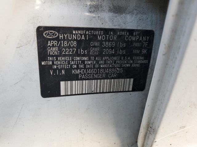 Photo 11 VIN: KMHDU46D18U488625 - HYUNDAI ELANTRA 