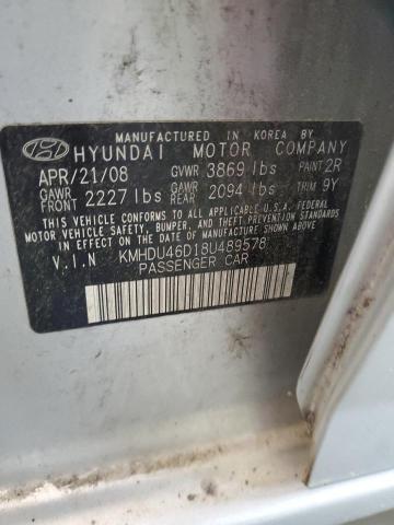 Photo 11 VIN: KMHDU46D18U489578 - HYUNDAI ELANTRA 