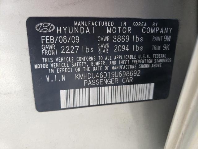 Photo 11 VIN: KMHDU46D19U698692 - HYUNDAI ELANTRA 