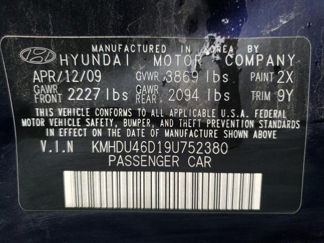 Photo 11 VIN: KMHDU46D19U752380 - HYUNDAI ELANTRA 